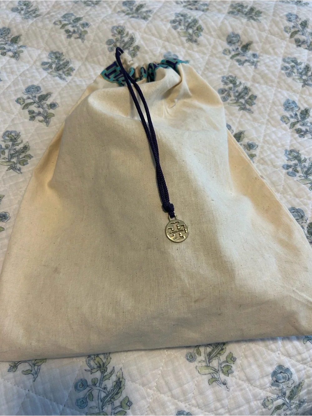 Tory Burch Tan Leather Logo T-Strap Sandals